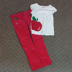 Girls' Gymboree Apple Set
